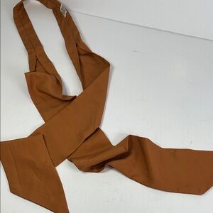Vintage ladies scarf copper color polyester for neck or hair